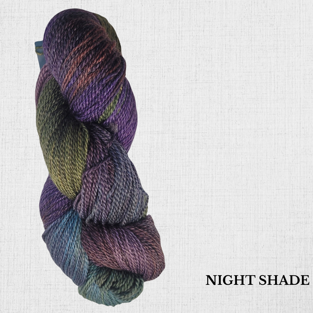 Tree wool by Fleece Artist - Hand Dyed fingering yarn