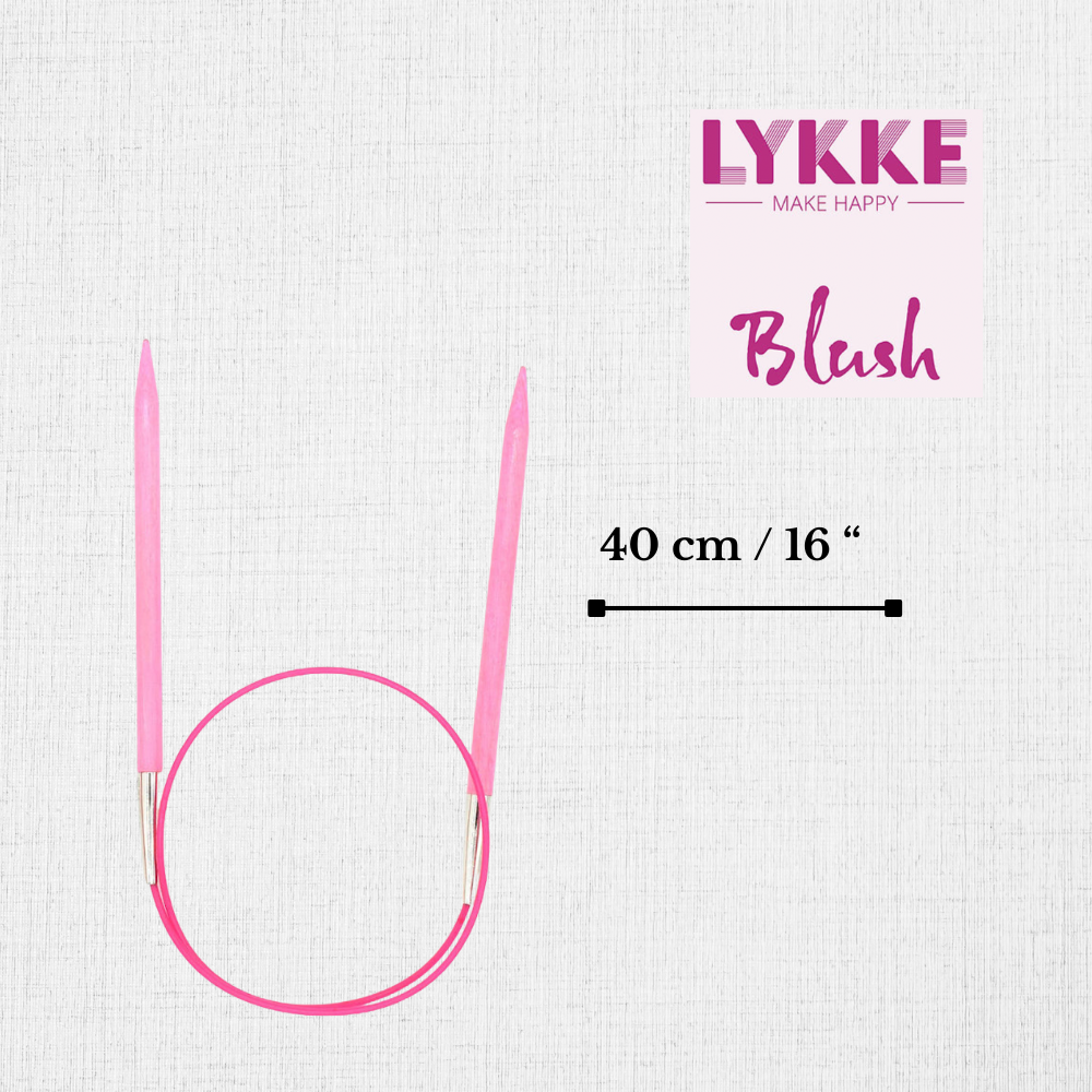 Circular Needles Blush 40 cm / 16'' by LYKKE