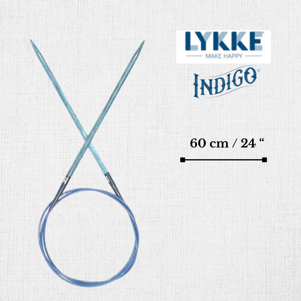 Circular Needles Indigo 24" / 60 cm by LYKKE