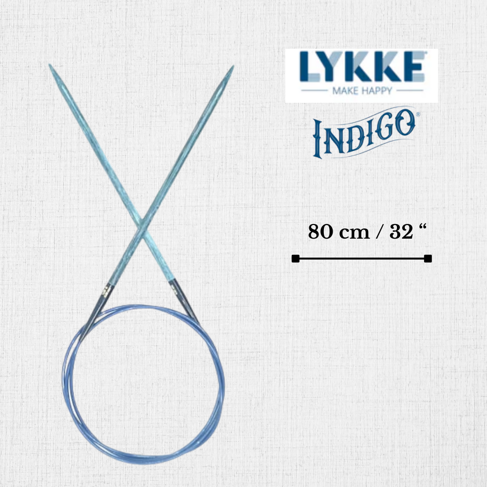 Circular Needles Indigo 80 cm / 32" by LYKKE