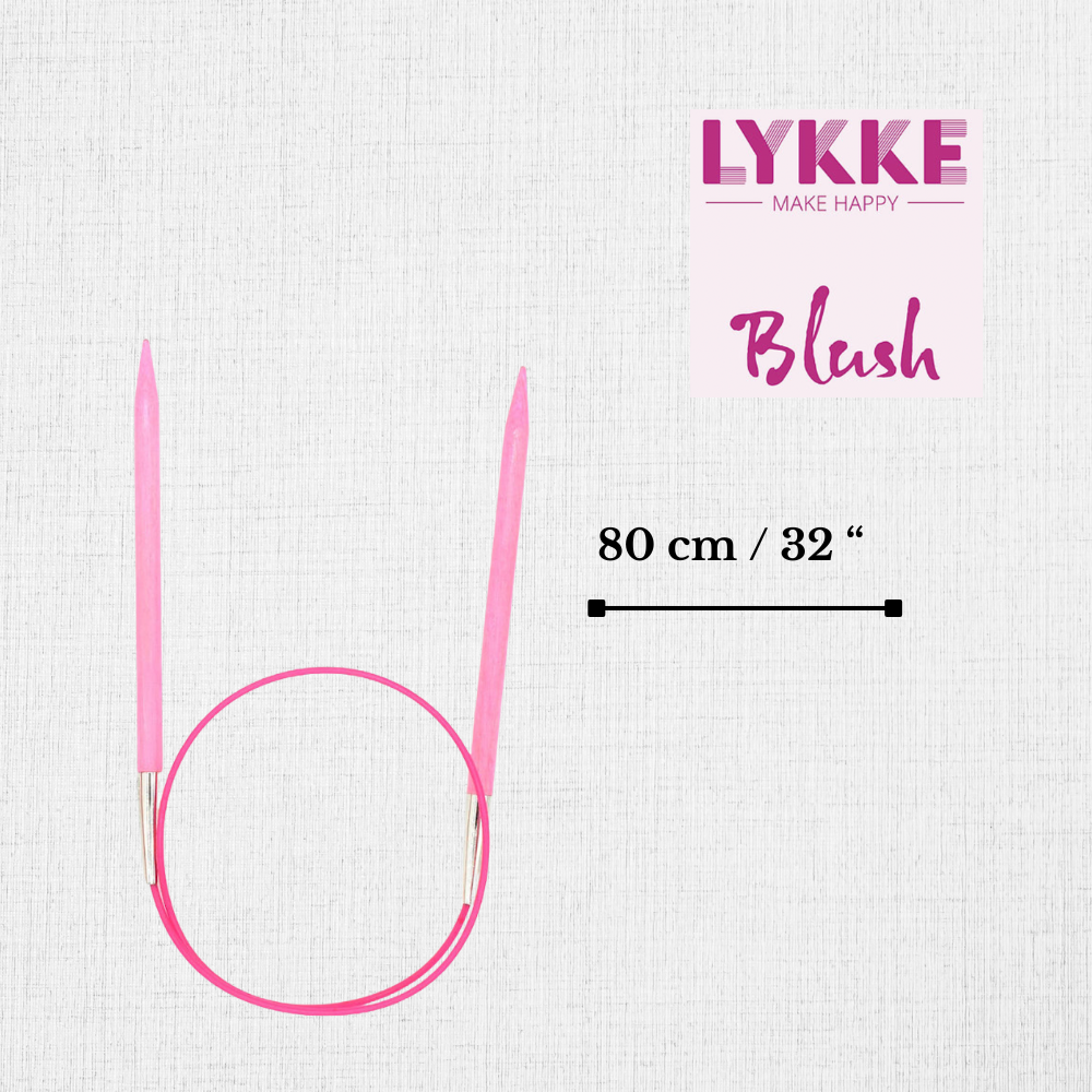 Blush Circular Needles 80 cm / 32" by LYKKE