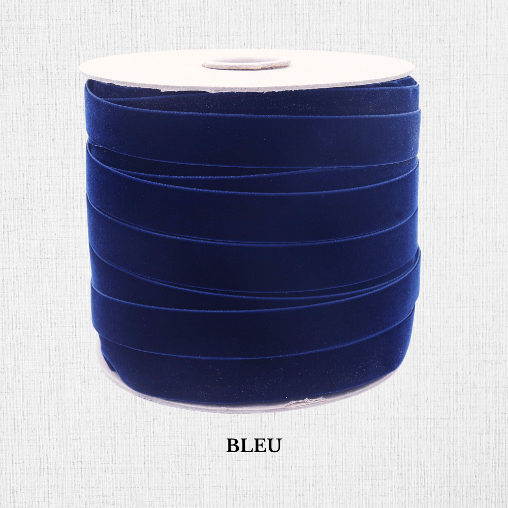 Elastic velvet ribbon - 16 mm