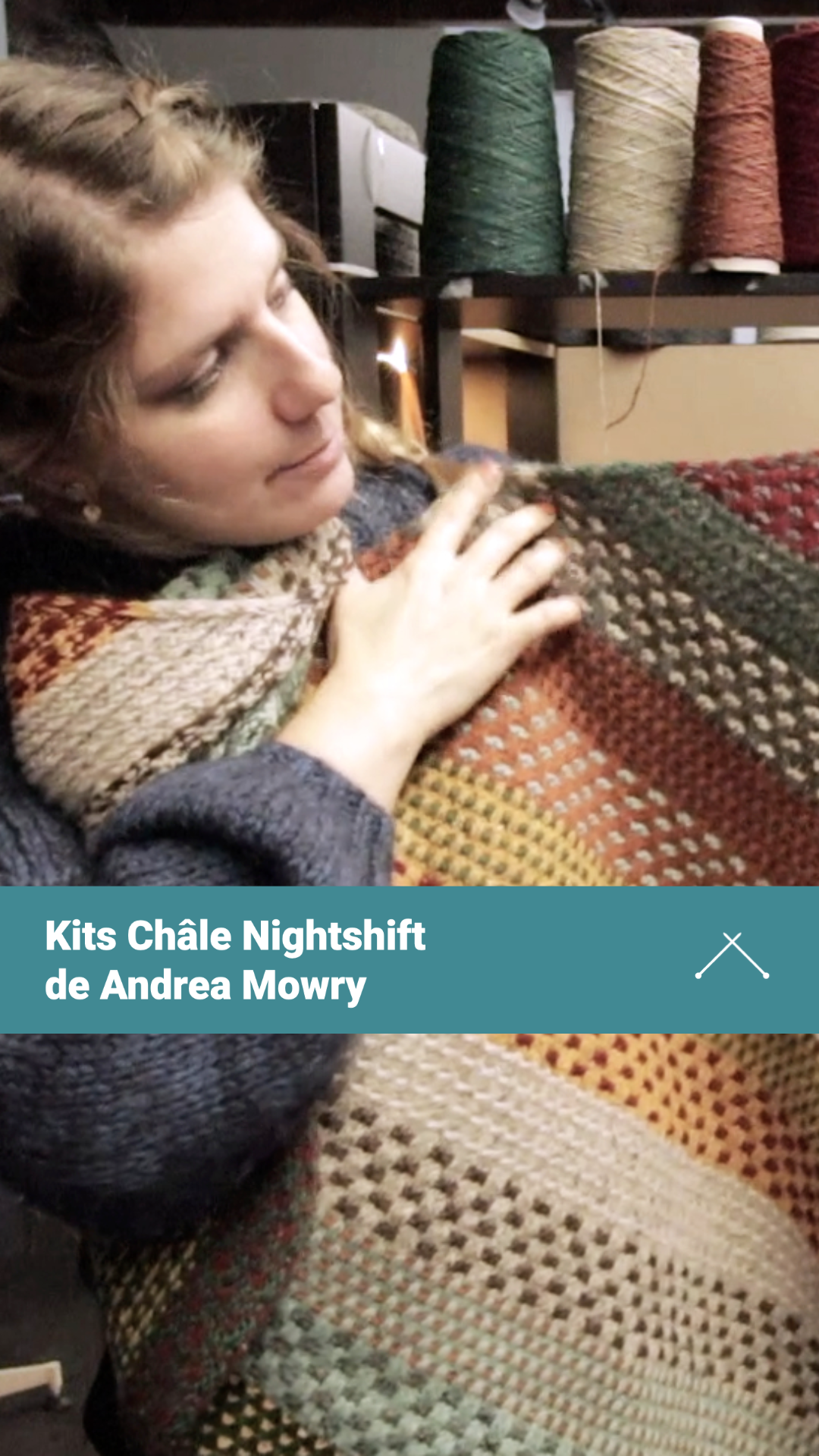Kits #nightshiftshawl de @dreareneeknits