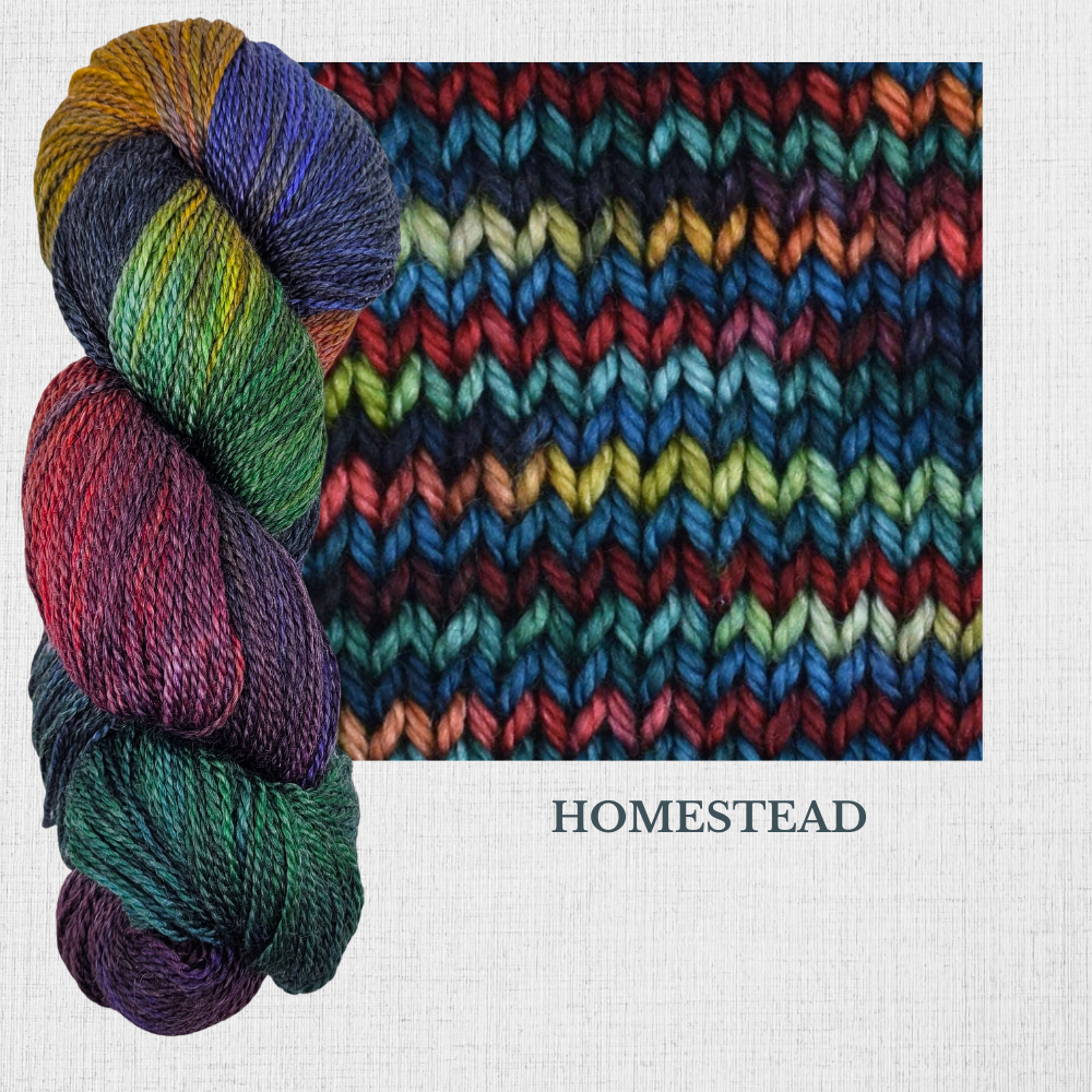 Tree wool by Fleece Artist - Hand Dyed fingering yarn 