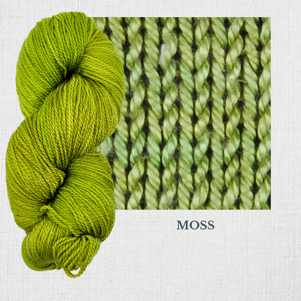 Tree wool by Fleece Artist - Hand Dyed fingering yarn 