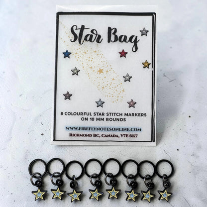 Enameled Stitch Markers by Firefly Notes