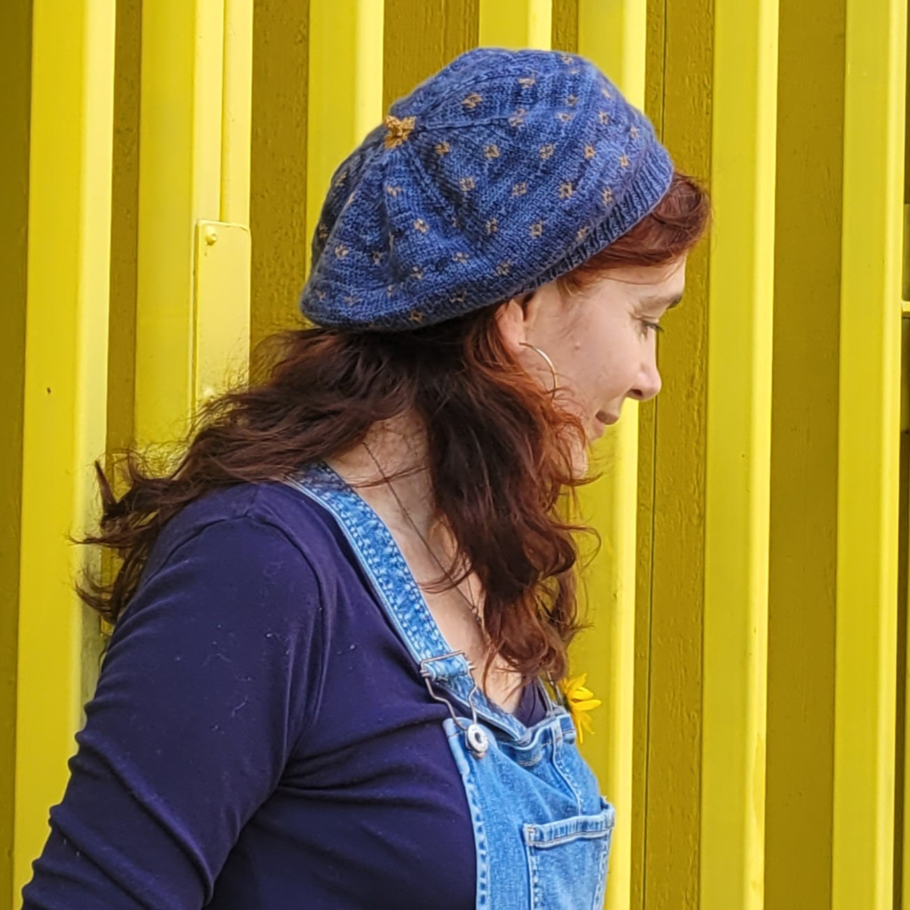 Kit tricot - Le Béret Fleurettes - Version POP