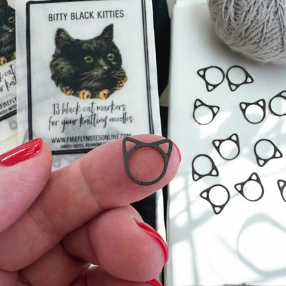 Enameled Stitch Markers by Firefly Notes