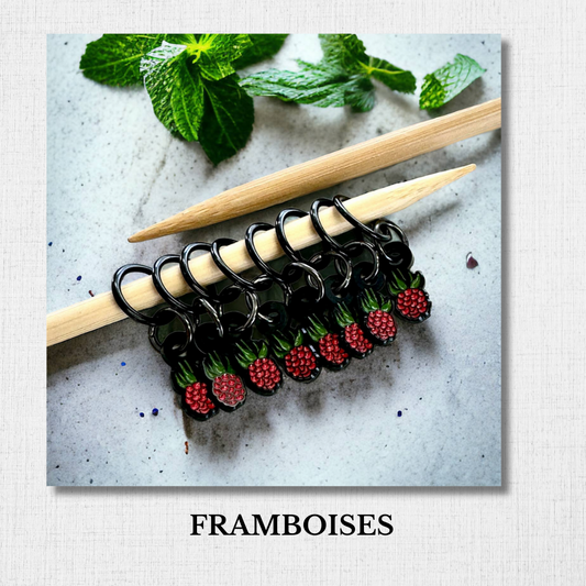 Enameled Stitch Markers by Firefly Notes