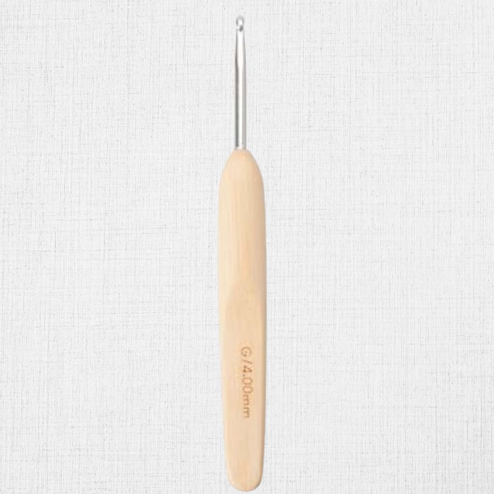 Metal hook with bamboo handle by Chiaogoo