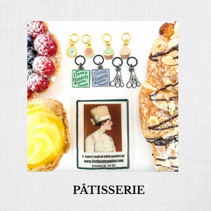 Enameled Stitch Markers by Firefly Notes