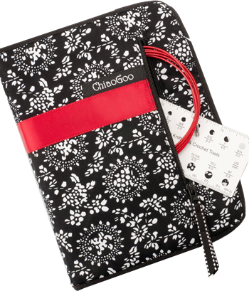 Red Lace SMALL interchangeable needle kit by Chiaogoo