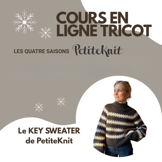 Online Course - The Key Sweater - The 4 Seasons Series by PetiteKnit