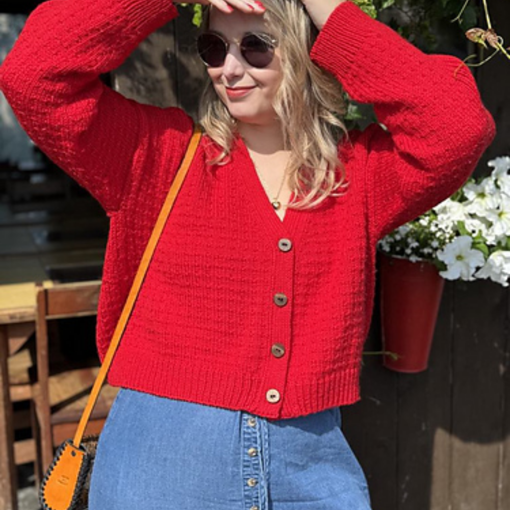 FREE Online Course - The Meringue Knit Waffle Cardigan