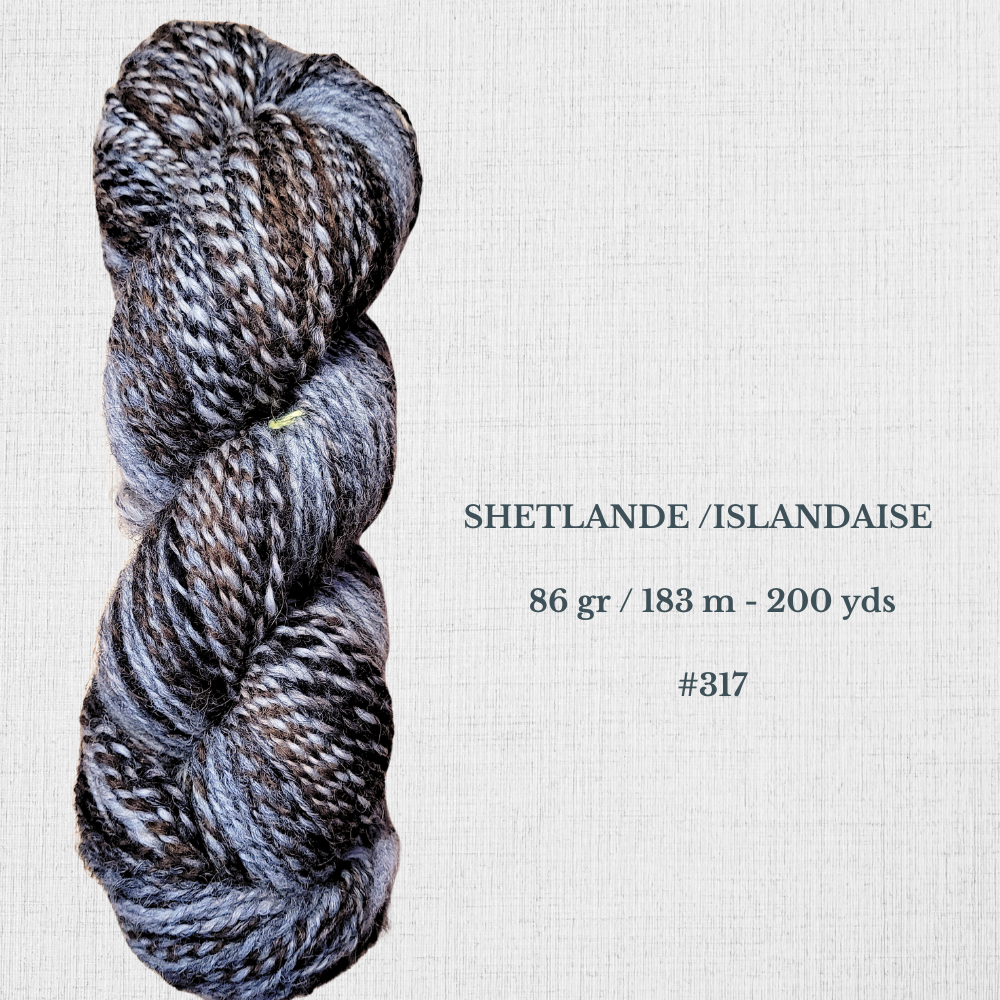 Hand-spun wool by Le Mouton Polaire