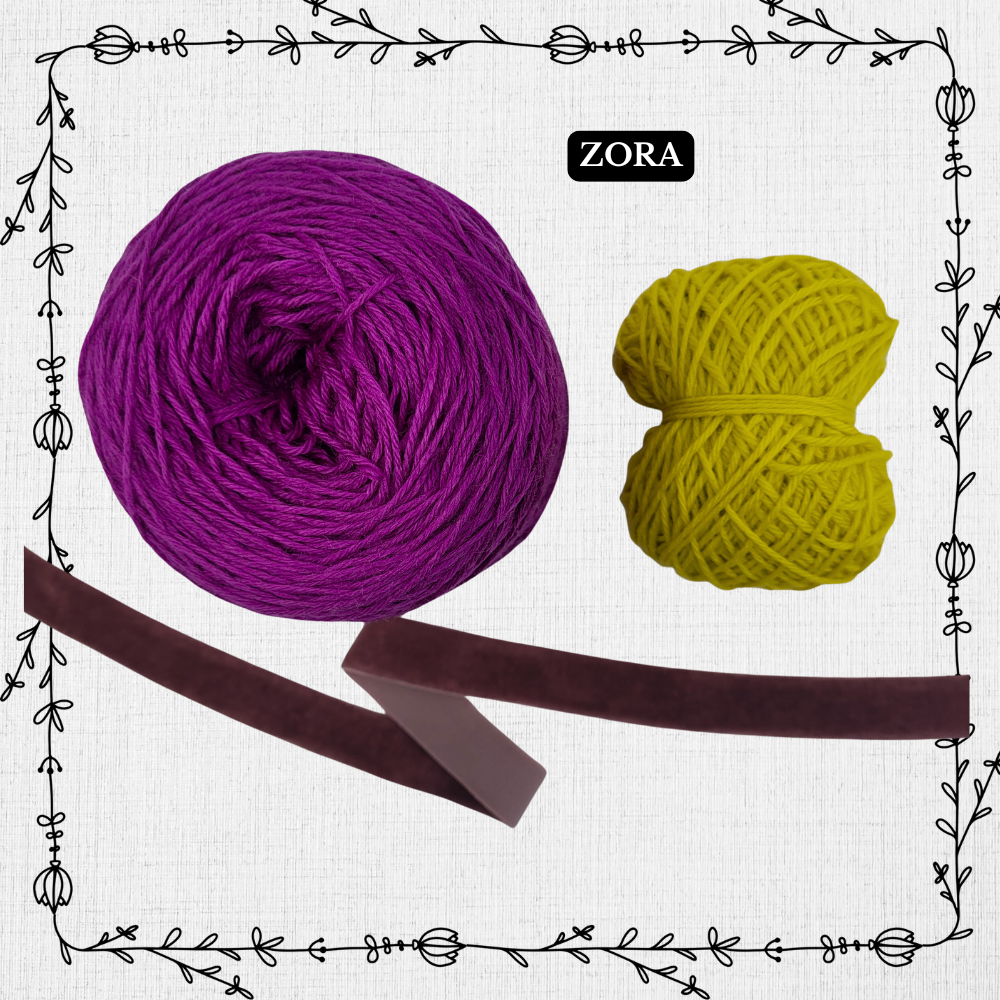 Kit tricot - Le Béret Fleurettes - Version POP