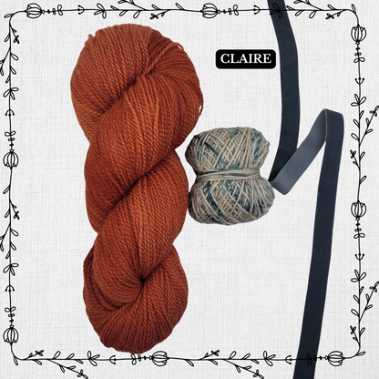 Kit tricot - Le Béret Fleurettes