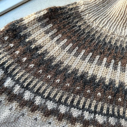 I'm knitting the Moby sweater from PetiteKnit - Online Knitting Sundays class (September 2025)