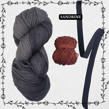 Kit tricot - Le Béret Fleurettes