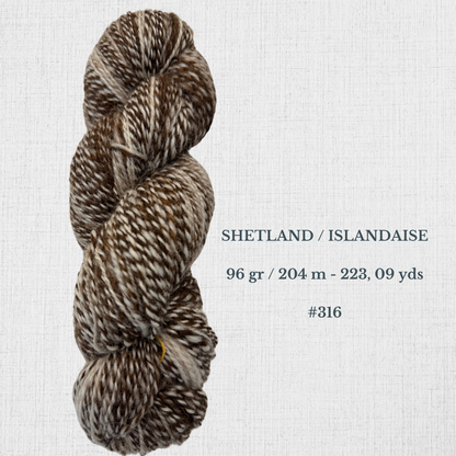 Hand-spun wool by Le Mouton Polaire