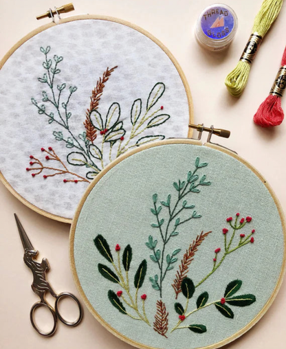 Patrons de broderie solubles par MCJ Winter - Jardin d'Hiver