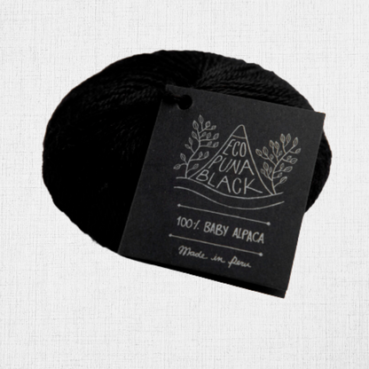 Eco Puna Black - Baby Alpaga Noir par Amano