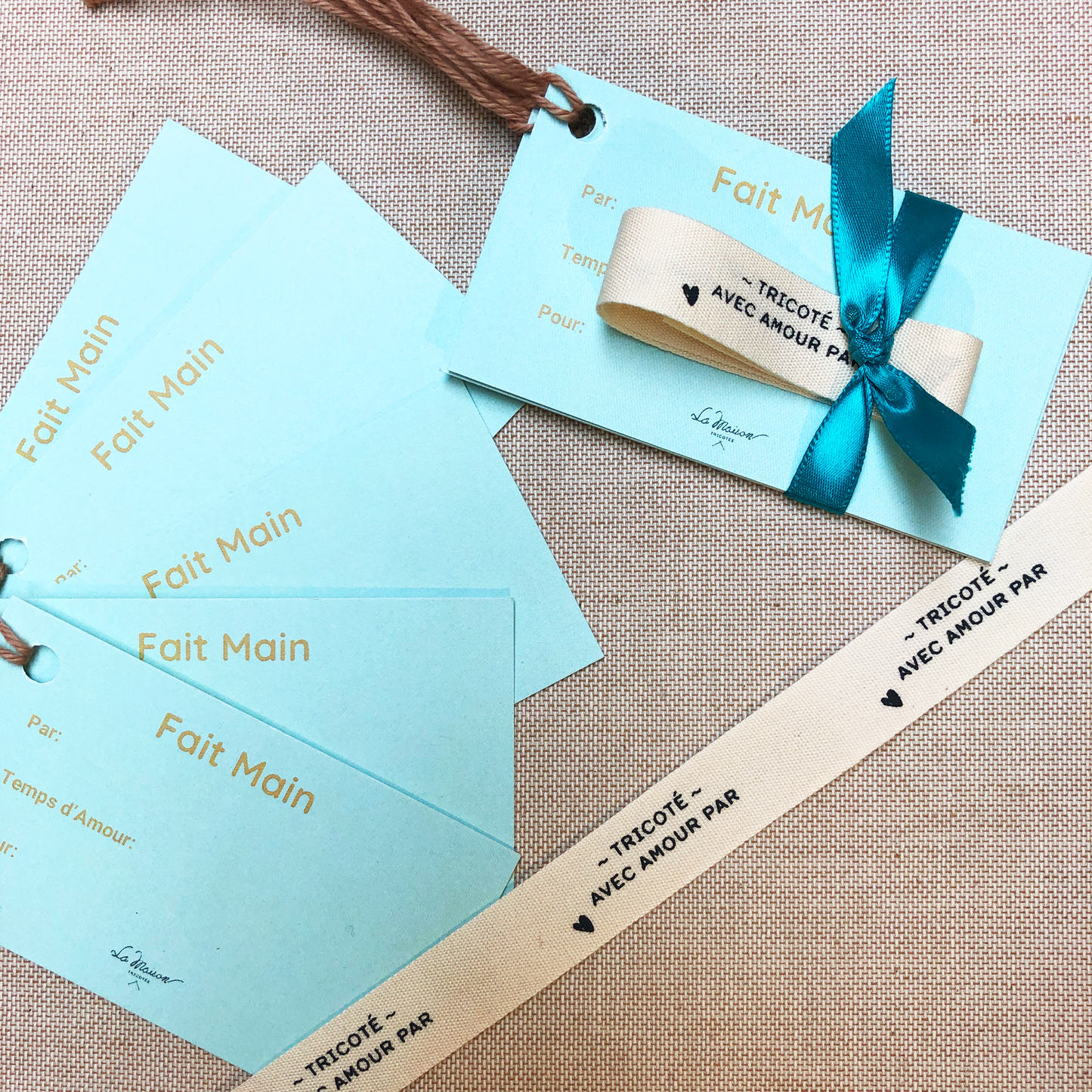 Set of gift tags by La Maison Tricotée