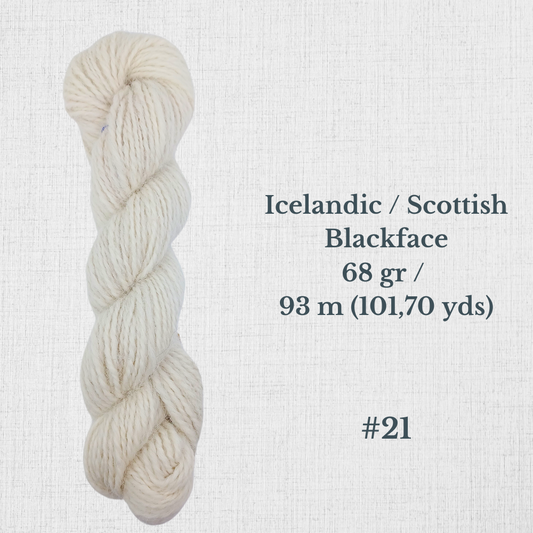 Hand-spun wool by Le Mouton Polaire