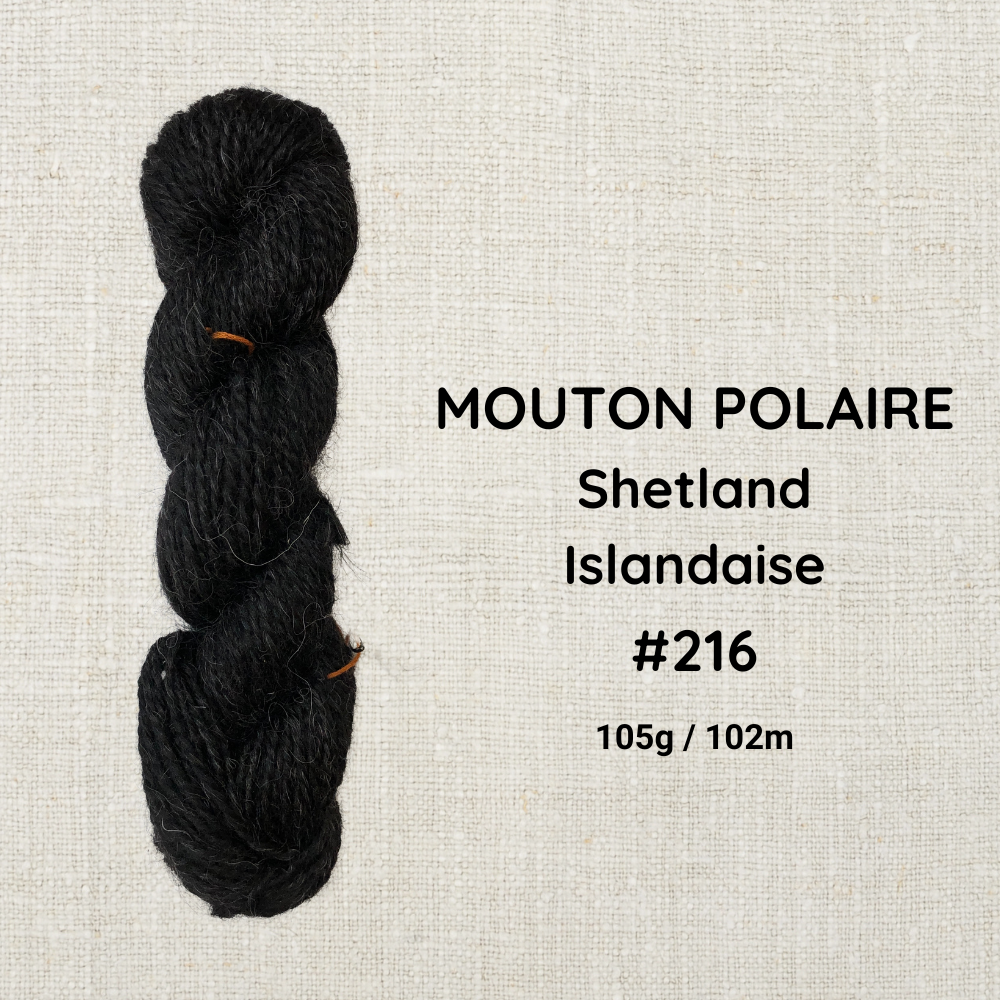 Hand-spun wool by Le Mouton Polaire