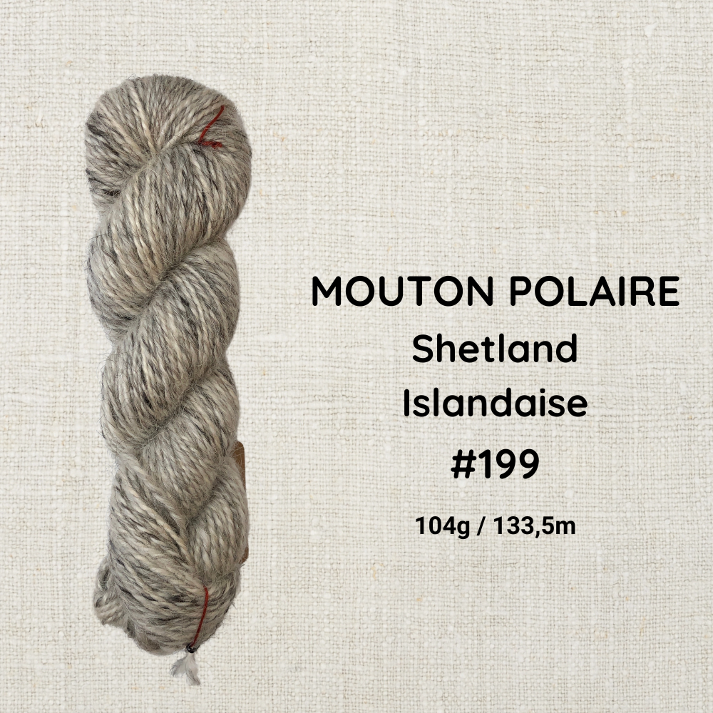 Hand-spun wool by Le Mouton Polaire