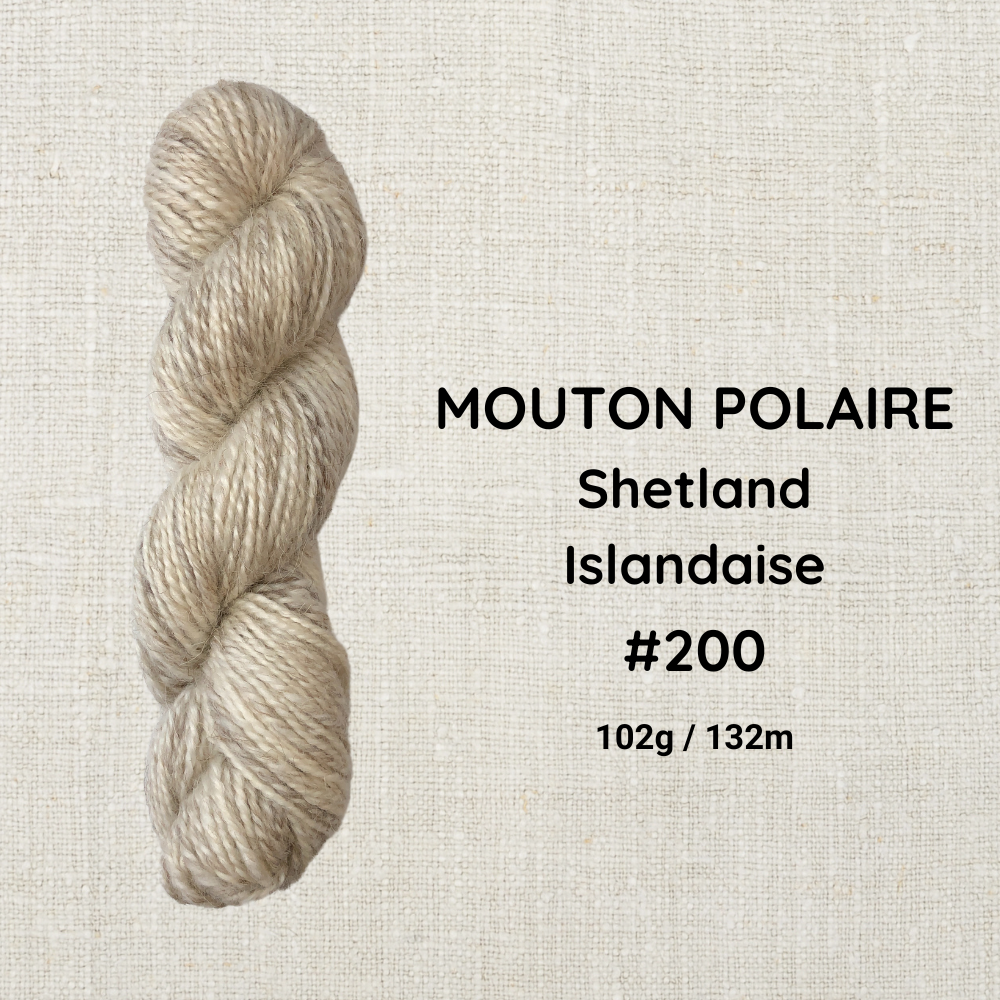 Hand-spun wool by Le Mouton Polaire