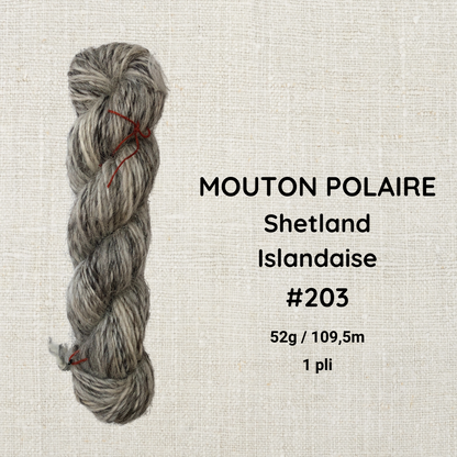 Hand-spun wool by Le Mouton Polaire