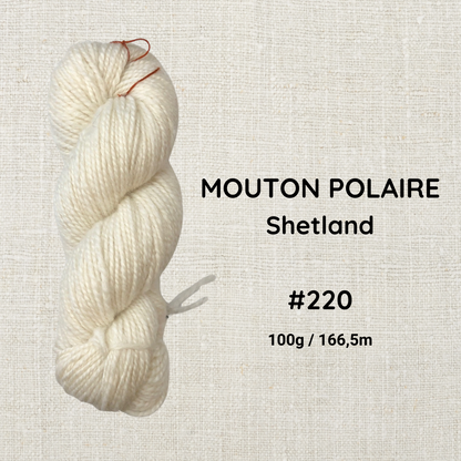 Hand-spun wool by Le Mouton Polaire