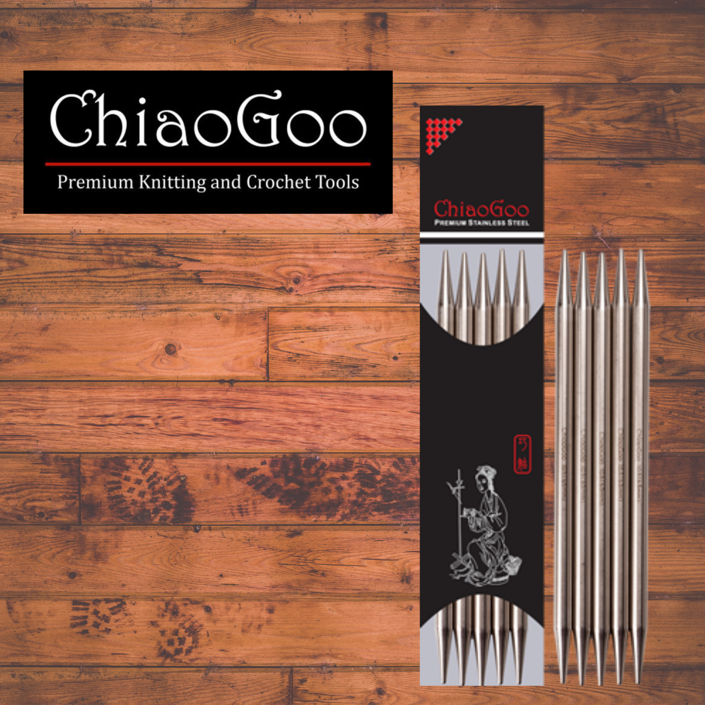 Chiaogoo ~ Double Pointed Needles ~ 15 cm / 6'' 