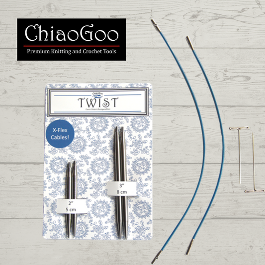 Chiaogoo ~ Twist Short Combo with X-Flex cable ~ SMALL ~ 3.5 to 5mm 
