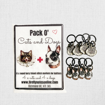 Enameled Stitch Markers by Firefly Notes