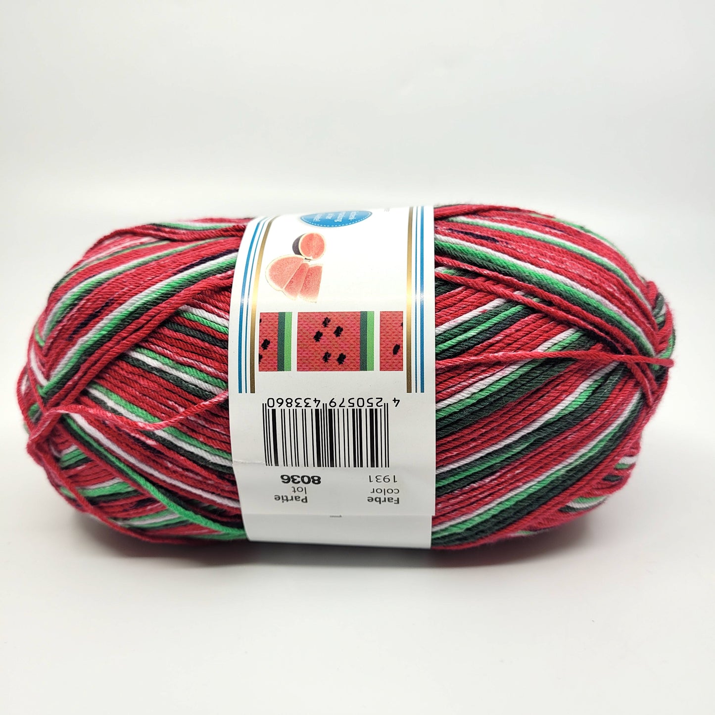 Fruity self-striping sock yarn - Rellagana Garn - self-stripping fruit yarn
