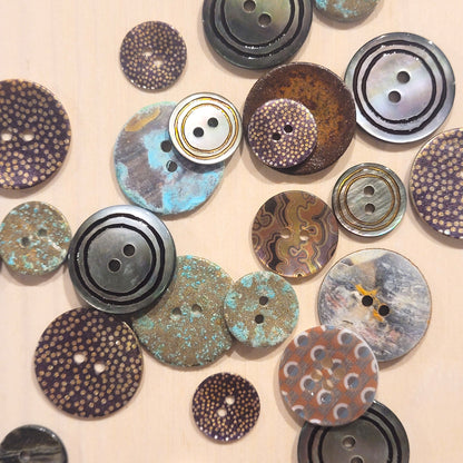 Precious Mother-of-Pearl Buttons - Retro