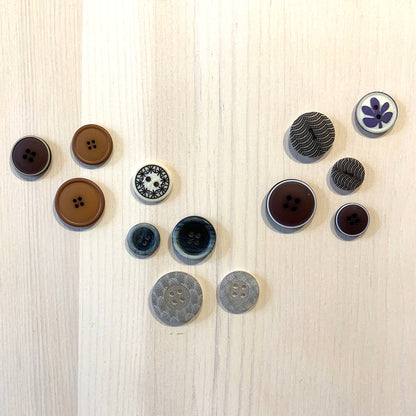 Recycled buttons